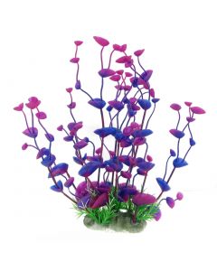 nautilogic Aquarium Fish Tank Plastic Artifical Plant Leaf Water Decor 12.2" Height Tricolor