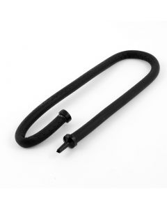 nautilogic Flexible Rubber Hose Aquarium Air Curtain Bubble Black 18" Length
