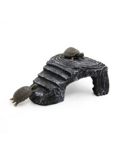 nautilogic Aquarium Resin Underwater Ladder Design Turtle Climb Stone Habitat Decoration