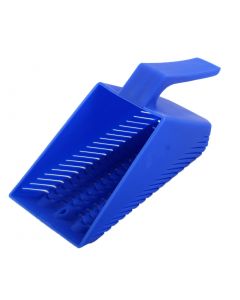 nautilogic Aquarium Plastic Sand Scoop Scraper Gravel Cleaning Tool Grit Shovel Blue