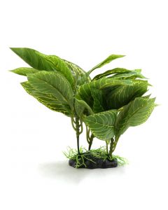 nautilogic Green Plastic Terrarium Lifelike Plant Decor Ornament for Reptiles and Amphibians