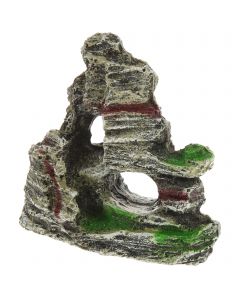 nautilogic 1pcs Aquarium Landscape Mountain, Artificial Aquatic Rock Stone for Fish Tank Terrarium Decoration, White Gray, 3.78"
